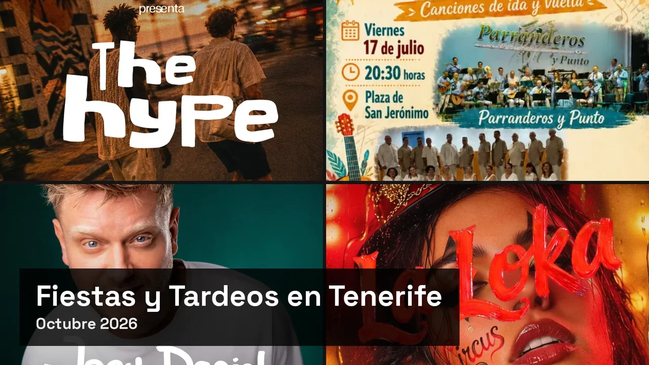 Tardeos y festivales en Arona y Santa Cruz este verano 2026