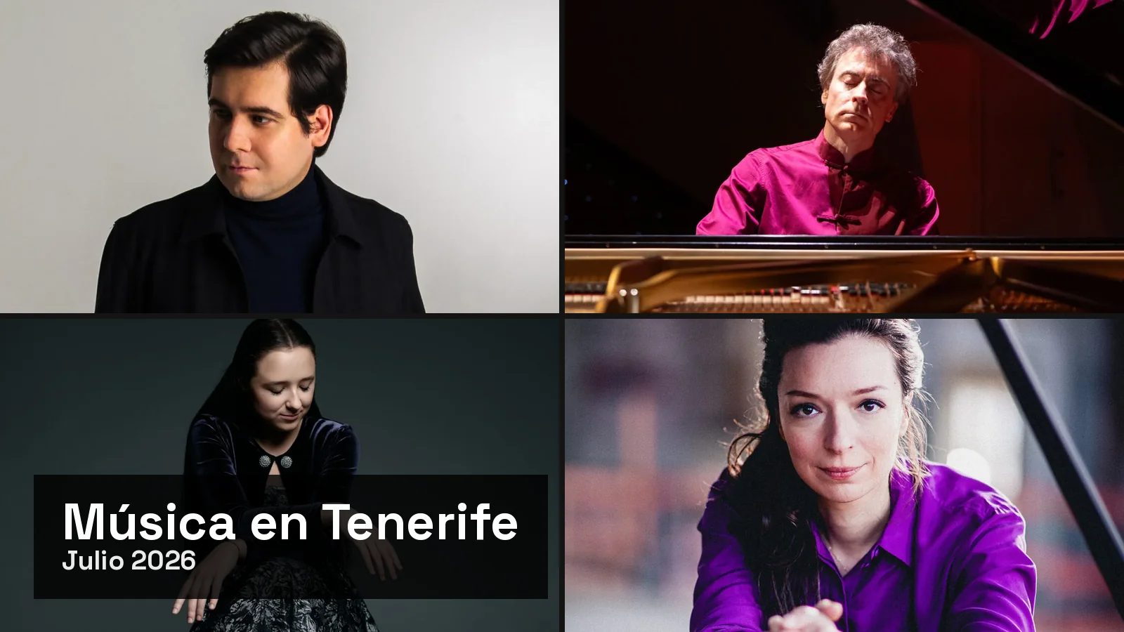 Mao Fujita y los recitales de piano en Tenerife este otoño 2026