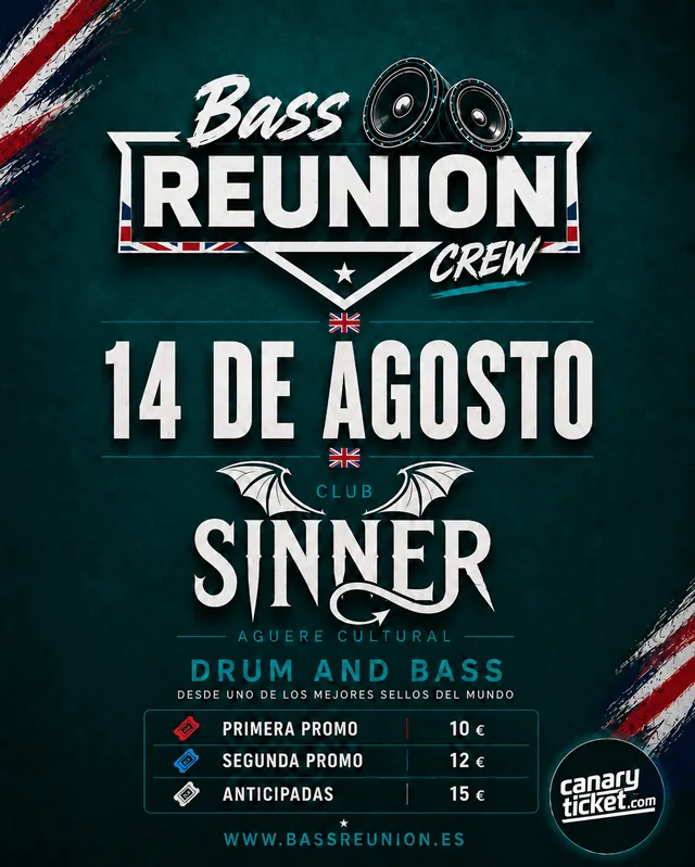 14 de Agosto Bass Reunion en Aguere Cultural — Fiestas y Festivales en San Cristóbal de La Laguna, Tenerife