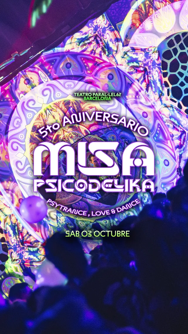 5to Aniversario Misa Psicodelika Barcelona — Fiestas y Festivales en Icod de los Vinos, Tenerife