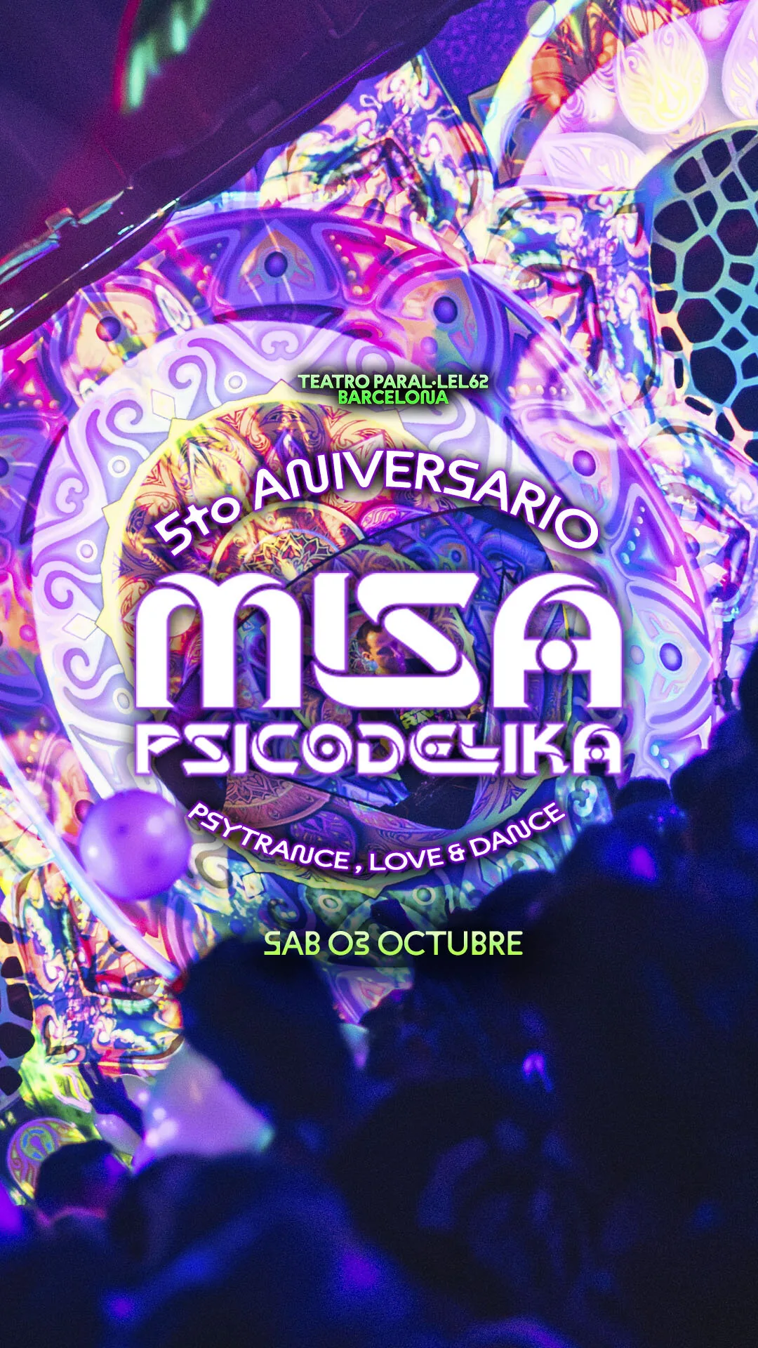 5to Aniversario Misa Psicodelika Barcelona — Fiestas y Festivales en Icod de los Vinos, Tenerife