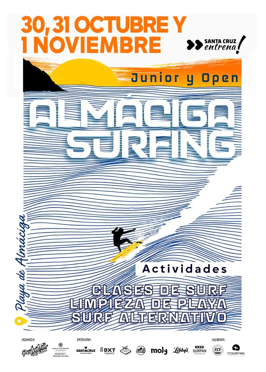 Almáciga Surfing 2026 — Deportes y Aventura en Santa Cruz de Tenerife, Tenerife