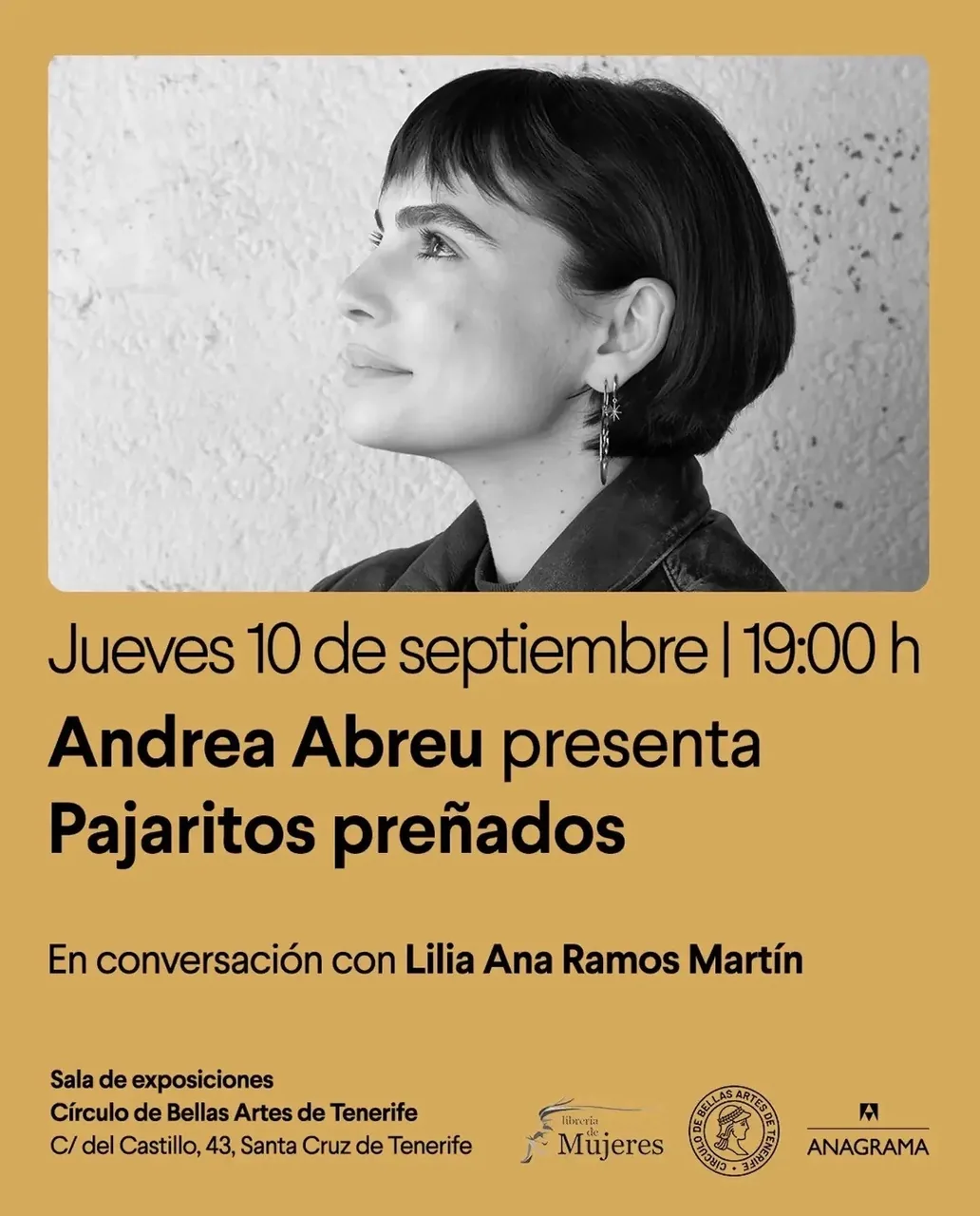 Andrea Abreu presenta «Pájaros preñados» — Talleres y Formación en Santa Cruz de Tenerife, Tenerife