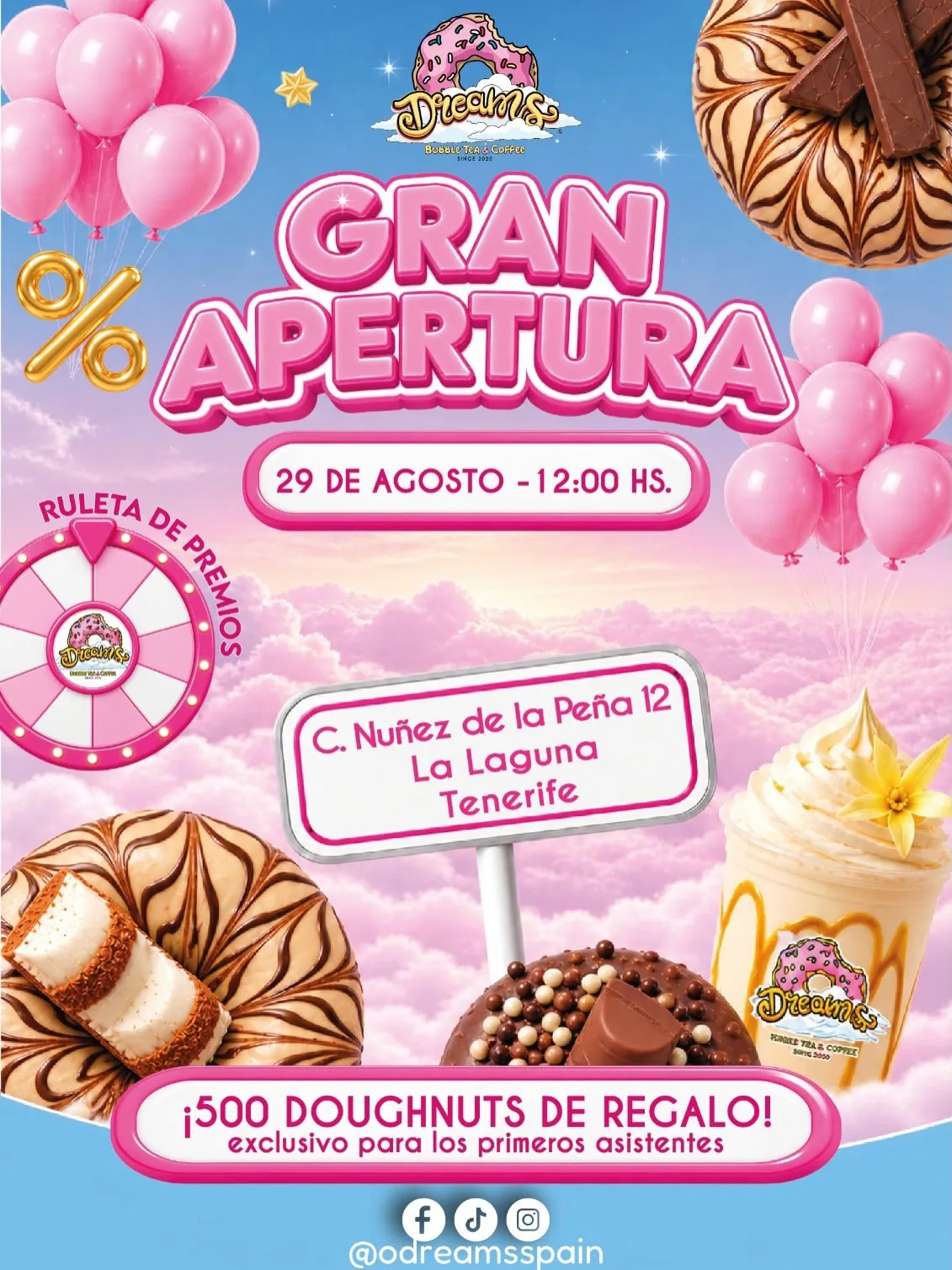 Apertura de O'Dreams en La Laguna — Gastronomía en San Cristóbal de La Laguna, Tenerife
