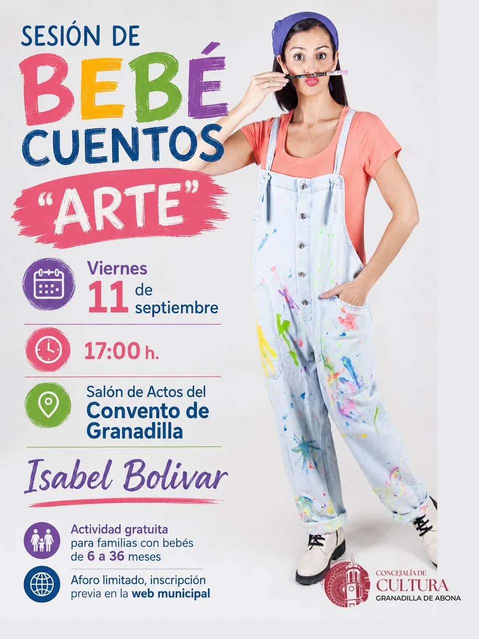 Bebecuentos en el Convento Franciscano de San Luis Obispo. Isabel Bolívar — Infantil y Familiar en Granadilla de Abona, Tenerife