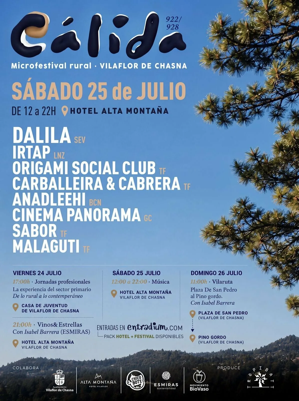 CÁLIDA 922/928 — Fiestas y Festivales en Vilaflor de Chasna, Tenerife
