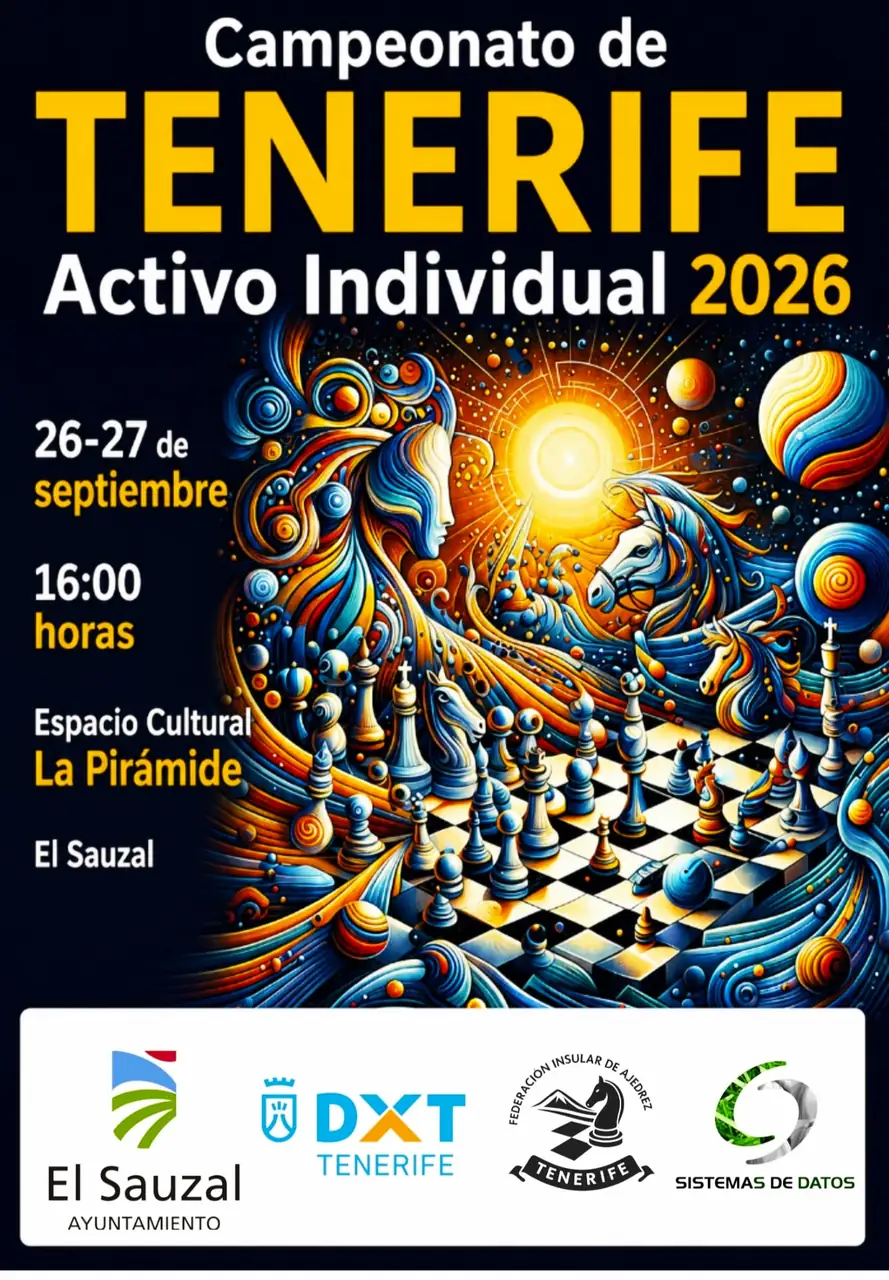Campeonato Tenerife Blitz Individual 2026 de Ajedrez en El Sauzal — Deportes y Aventura en El Sauzal, Tenerife
