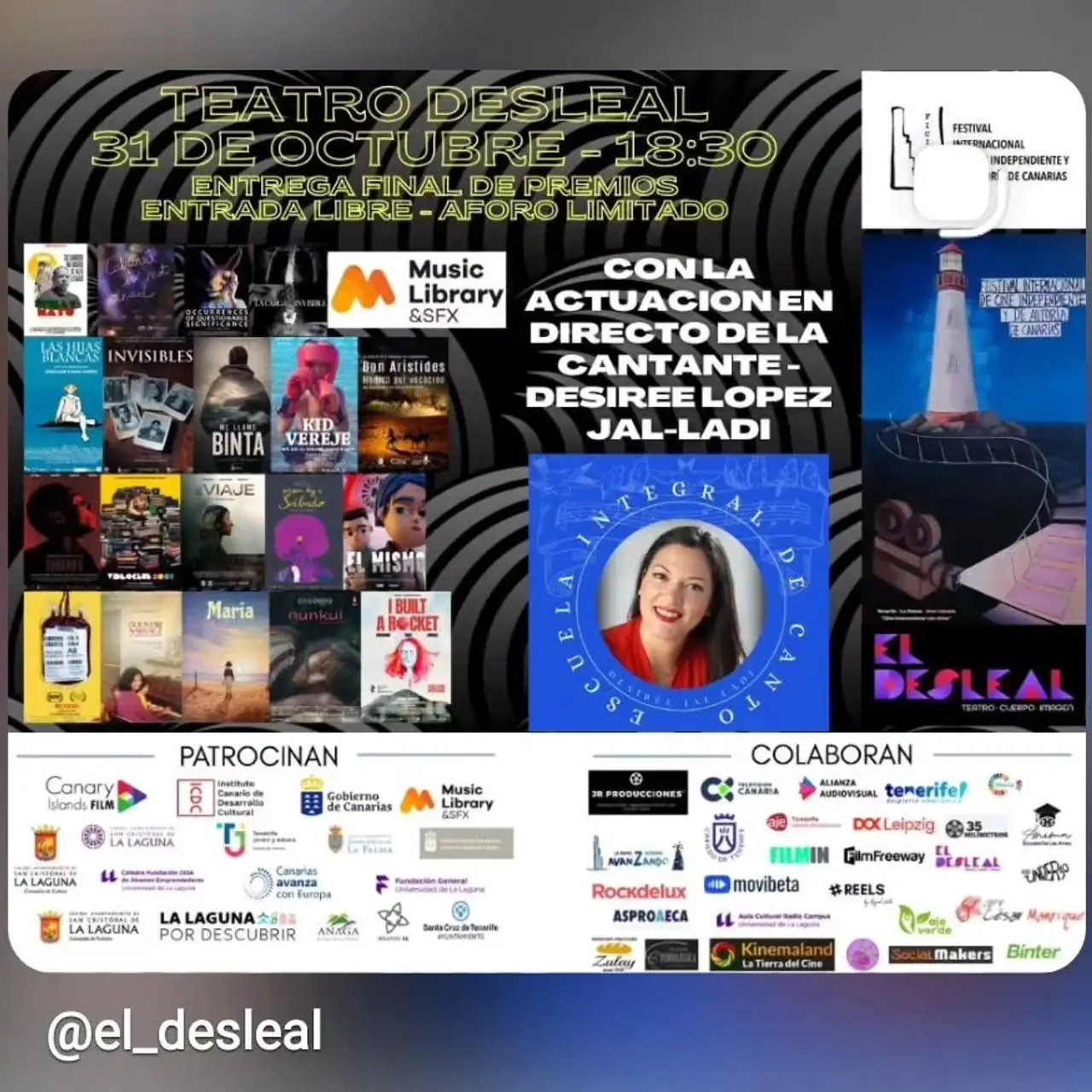 FICINDIE 2026 Closing and Awards Ceremony — Cinema in San Cristóbal de La Laguna, Tenerife
