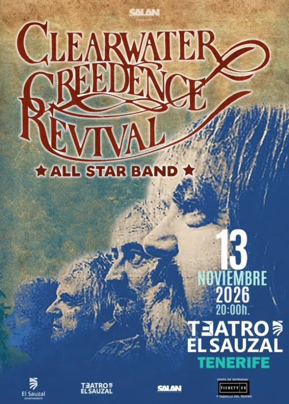 Clearwater Creedence Revival, en el Teatro El Sauzal — Música en El Sauzal, Tenerife
