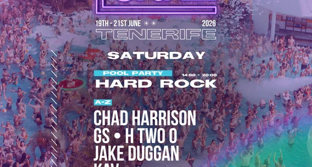 Cru2 Tenerife: Hard Rock Pool Party — Fiestas y Festivales en Santa Cruz de Tenerife, Tenerife