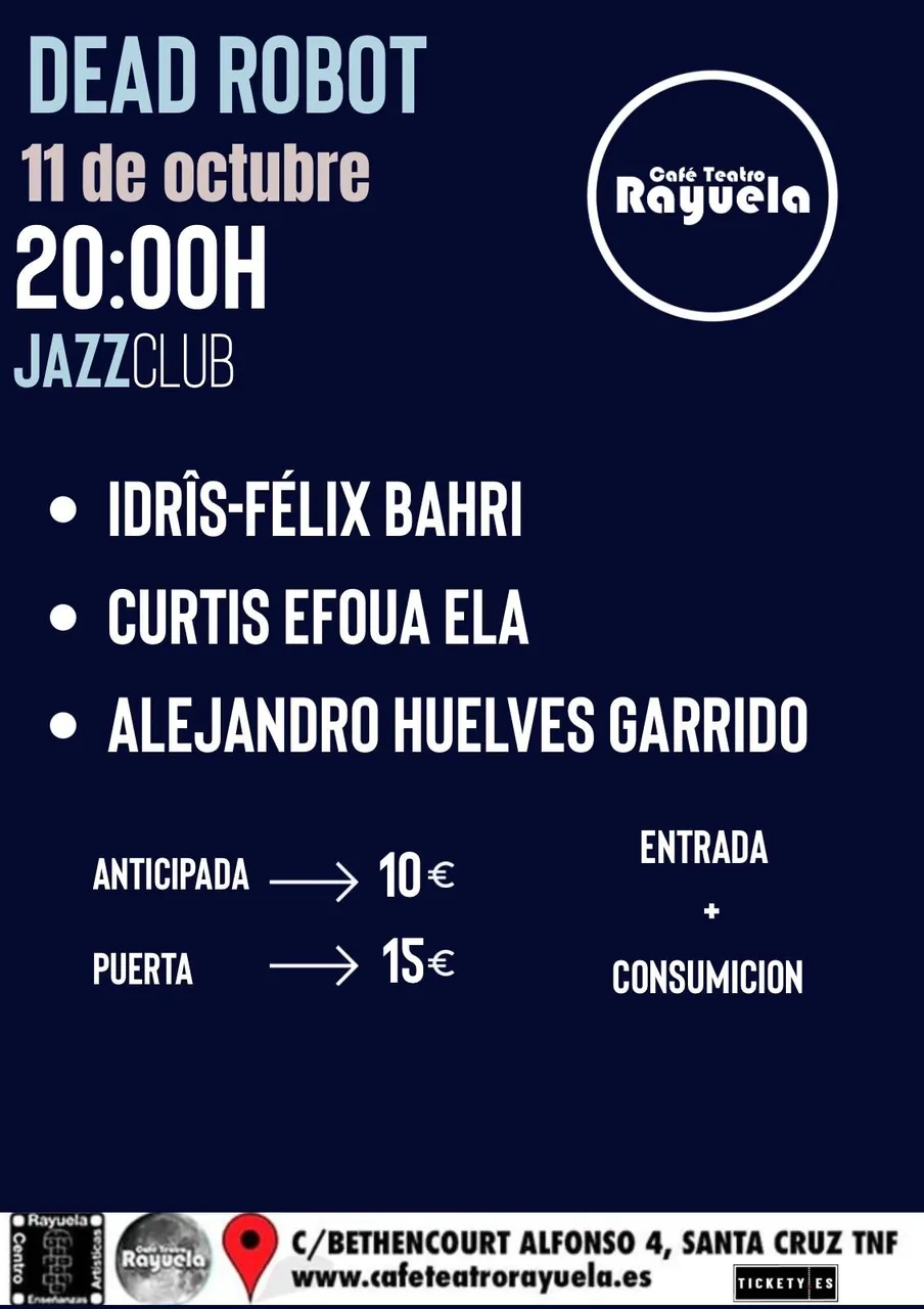 Dead Robot, en el Café Teatro Rayuela — Música en Santa Cruz de Tenerife, Tenerife