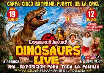 Dinosaurios Live en Puerto de la Cruz - Tenerife — Infantil y Familiar en Puerto de la Cruz, Tenerife