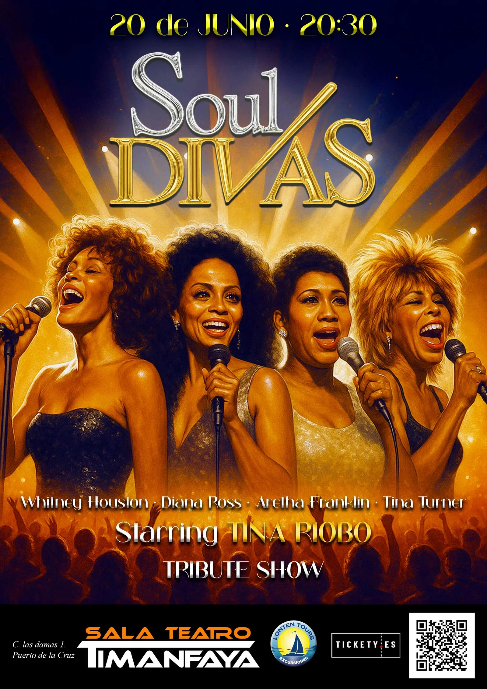 Divas del Soul - Tribute Show, en la Sala Timanfaya — Música en Puerto de la Cruz, Tenerife