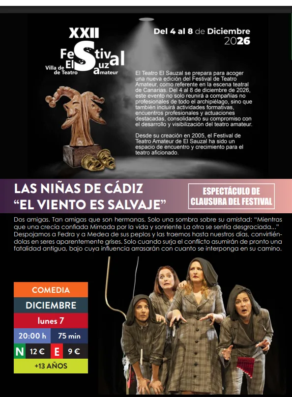 "El viento es salvaje" by Las niñas de Cádiz — Theatre & Dance in El Sauzal, Tenerife