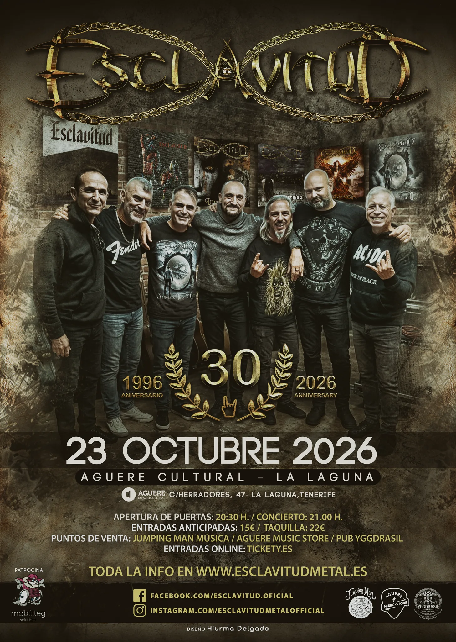 Esclavitud - 30 aniversario — Música en San Cristóbal de La Laguna, Tenerife