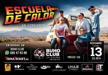 Escuela de Calor Live in Concert in Tenerife — Music in San Cristóbal de La Laguna, Tenerife
