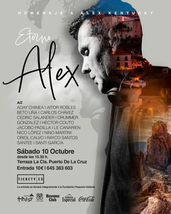 ETERNO ALEX - HOMENAJE A ALEX KENTUCKY — Fiestas y Festivales en Puerto de la Cruz, Tenerife