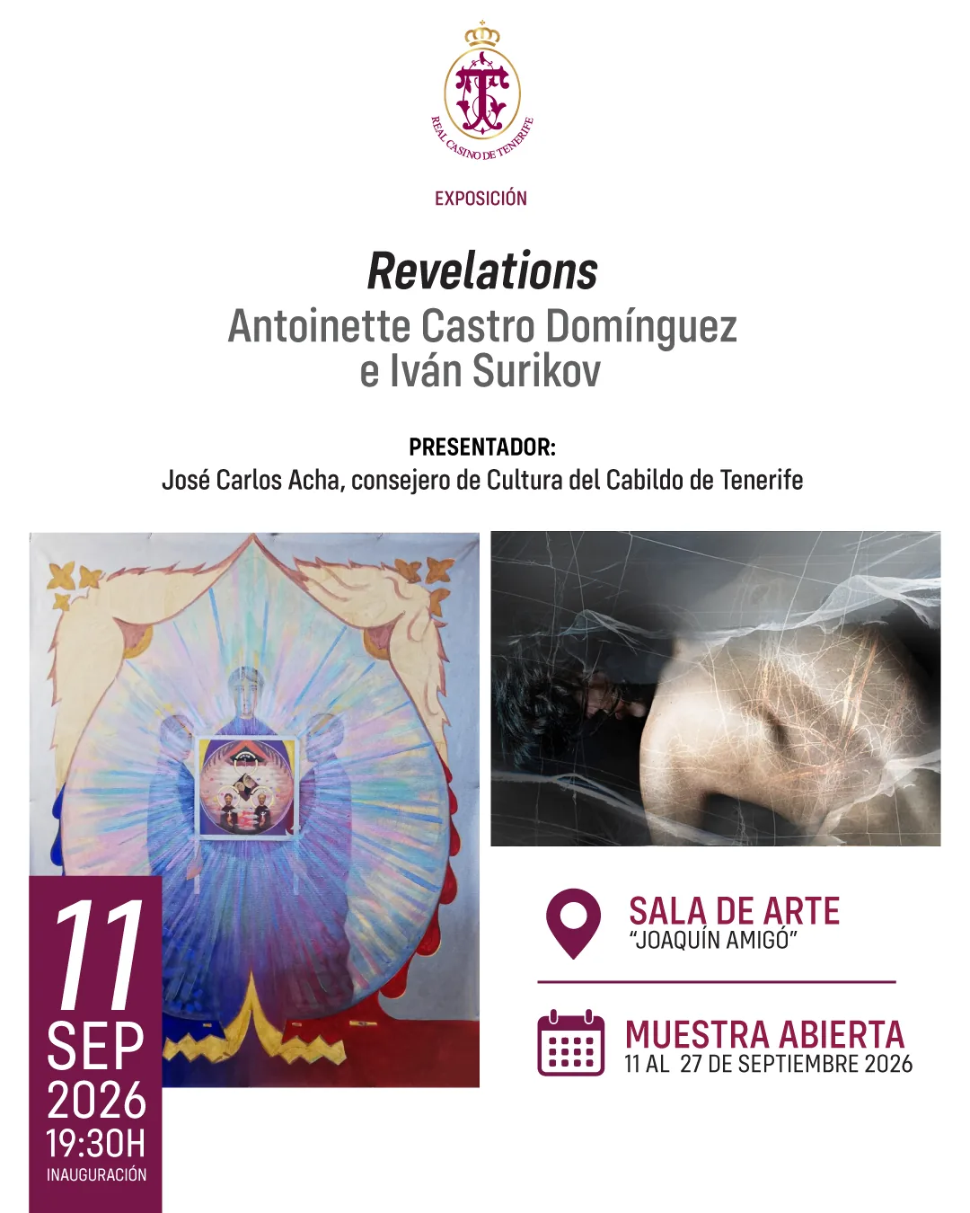 Exposición de fotografía y pintura Revelations — Exposiciones y Museos en Santa Cruz de Tenerife, Tenerife