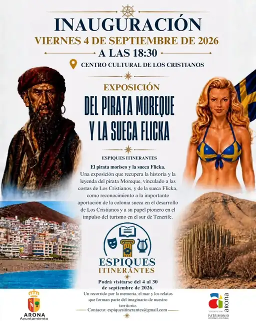 Exhibition: The Pirate Moreque and Flicka the Wandering Swede — Exhibitions & Museums in Arona, Tenerife