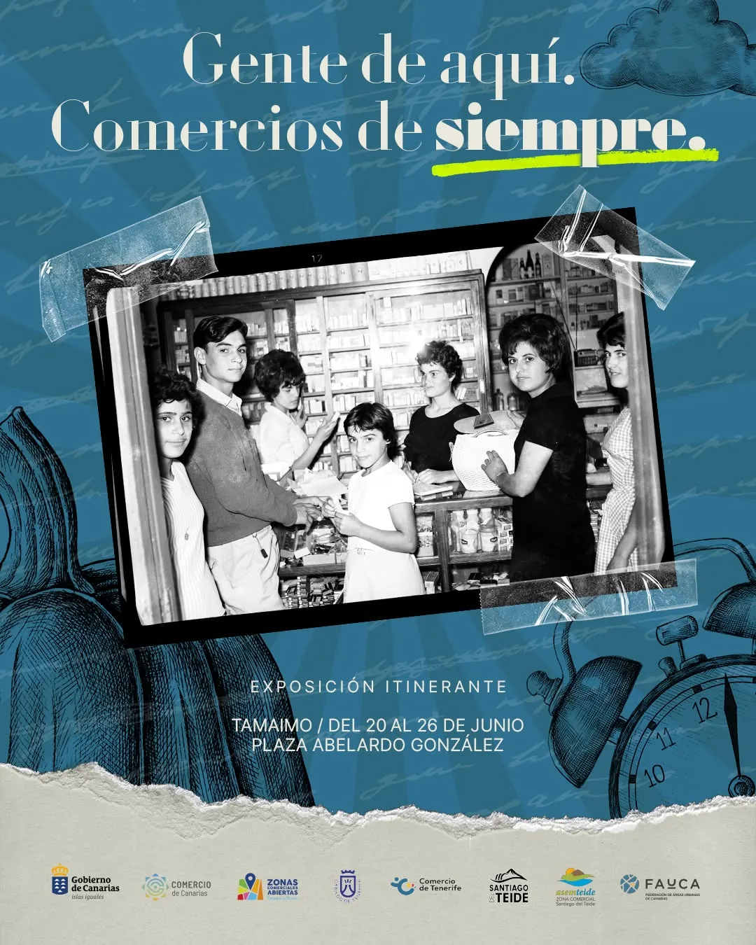 Exposición Itinerante 'Gente de Aquí, Comercios de Siempre' en Tamaimo — Exposiciones y Museos en Santiago del Teide, Tenerife