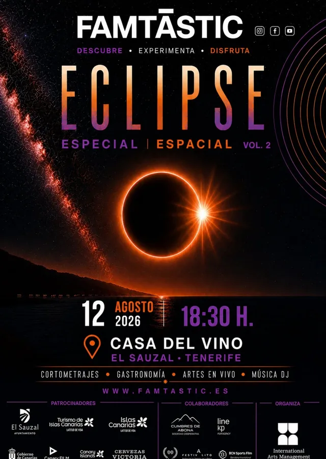Famtàstic presenta la experiencia «Eclipse» en El Sauzal — Talleres y Formación en El Sauzal, Tenerife