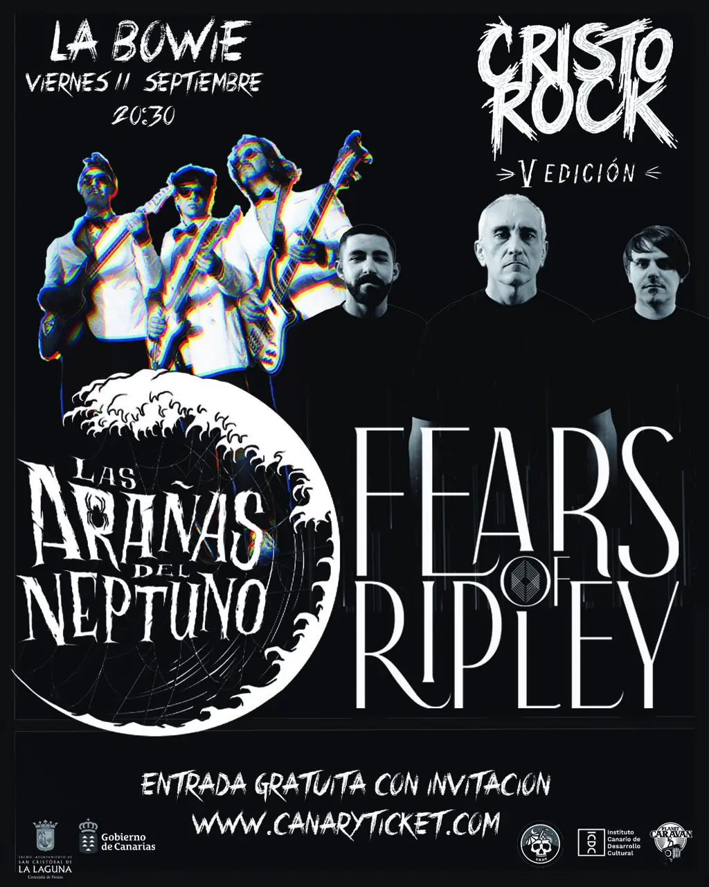 FEARS OF RIPLEY + LAS ARAÑAS DEL NEPTUNO — Music in San Cristóbal de La Laguna, Tenerife