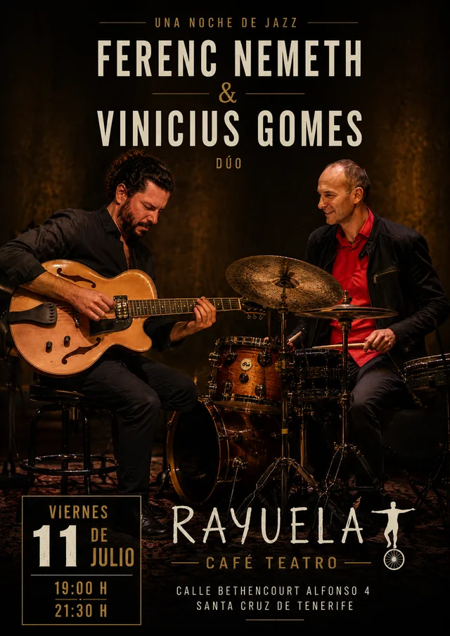 Ferenc Nemeth & Vinicius Gomes Dúo, en el Café Teatro Rayuela — Música en Santa Cruz de Tenerife, Tenerife