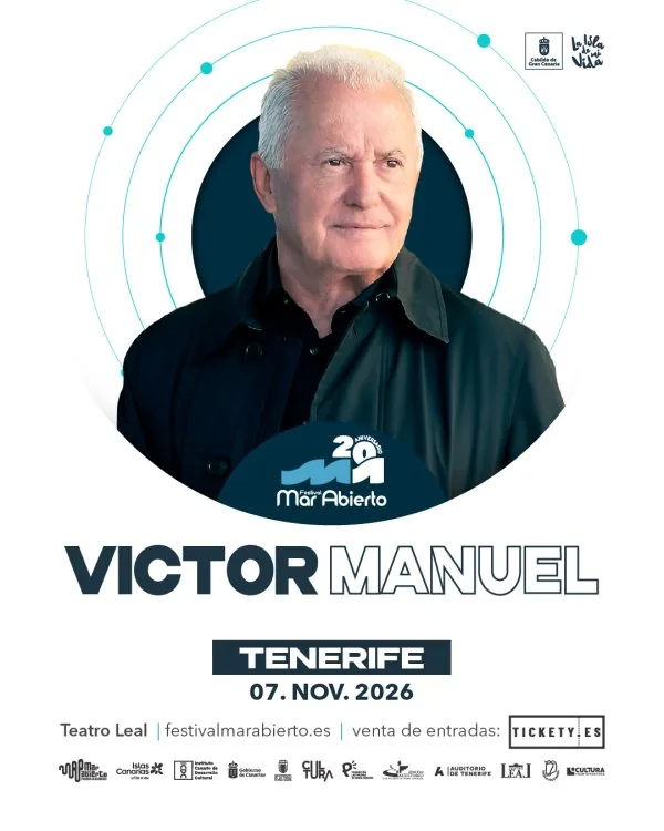 Festival Mar Abierto - Víctor Manuel — Música en San Cristóbal de La Laguna, Tenerife