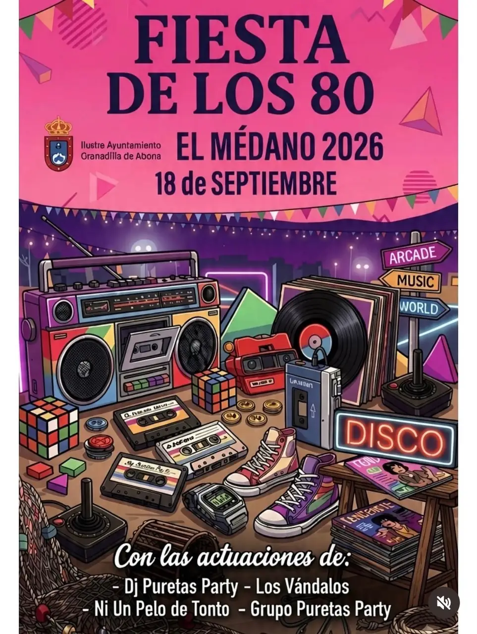 Fiesta de los 80 de El Médano 2026 — Fiestas y Festivales en Granadilla de Abona, Tenerife