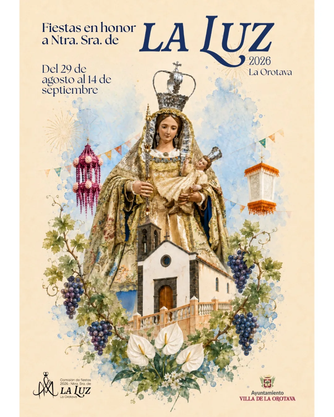 Festivities in Honour of Nuestra Señora de La Luz 2026 — Traditional Festivities in La Orotava, Tenerife