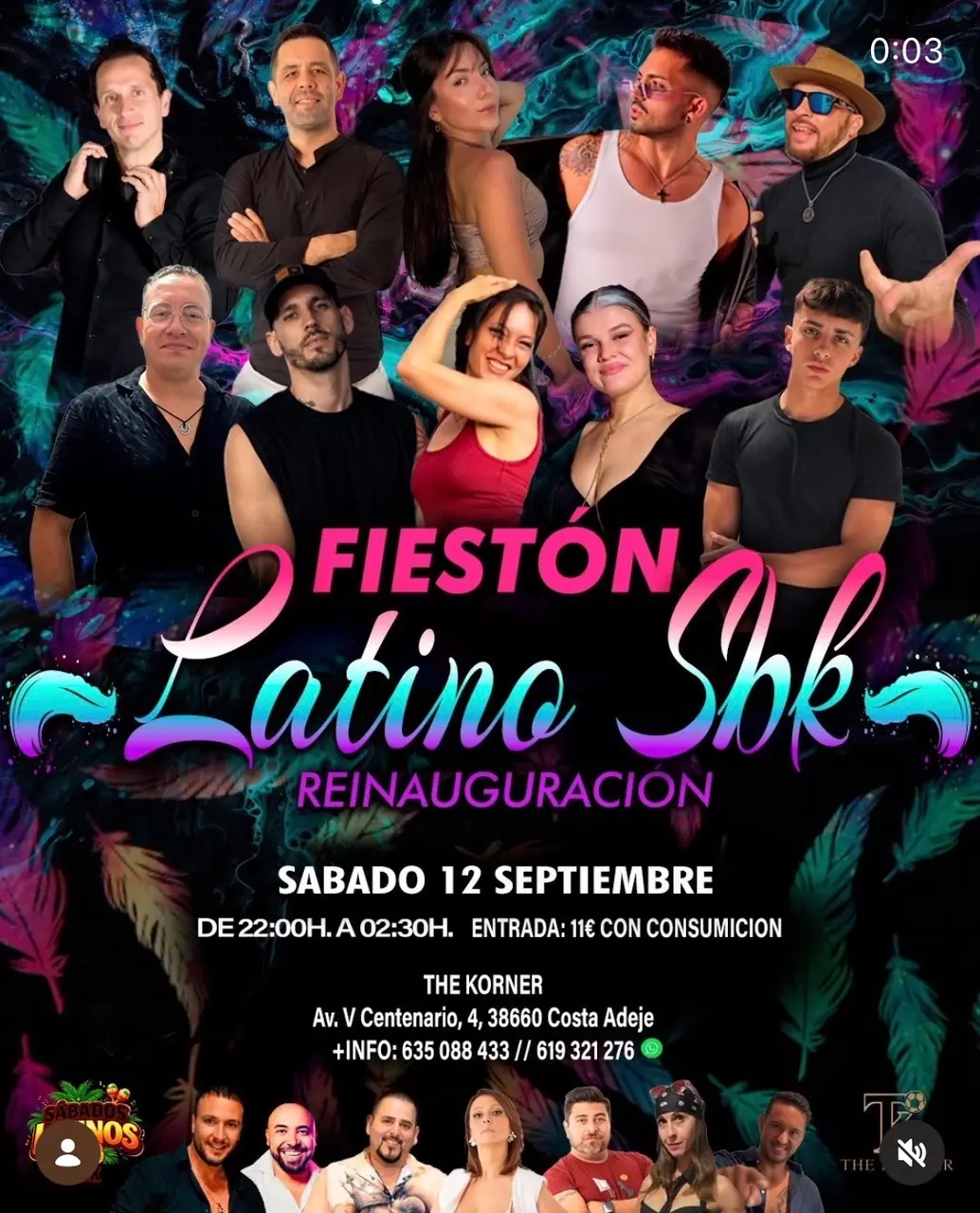 Fiestón Latino SBK – Re-opening — Festivals in Adeje, Tenerife