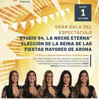 Gran Gala espectáculo "Studio 54, la Noche Eterna" con la Elección de la Reina de las Fiestas Mayores de Arona — Fiestas tradicionales / Romerías en Arona, Tenerife