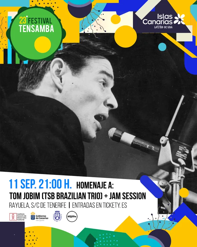 Homenaje a Tom Jobim + Jam Session, 23º Festival Tensamba 2026 — Música en Santa Cruz de Tenerife, Tenerife