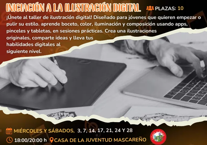 INICIACIÓN A LA ILUSTRACIÓN DIGITAL — Talleres y Formación en Santa Cruz de Tenerife, Tenerife