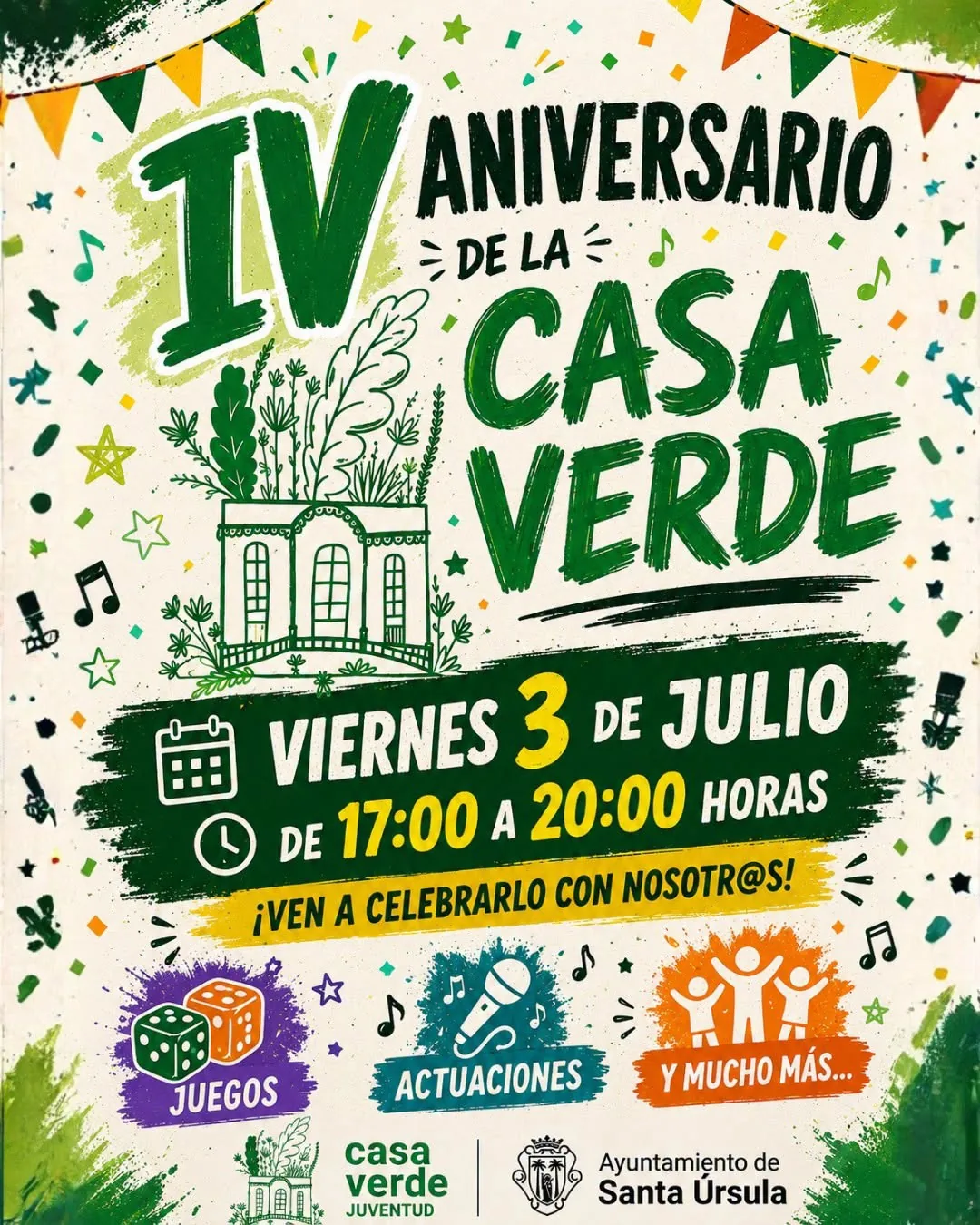 IV Aniversario Casa Verde — Infantil y Familiar en Santa Úrsula, Tenerife