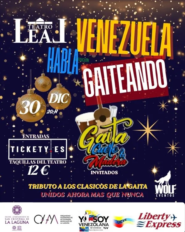 4th Edition - Venezuela Habla Gaiteando — Music in San Cristóbal de La Laguna, Tenerife