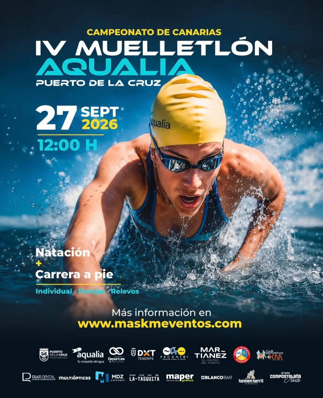IV Muelletlón Aqualia – Campeonato de Canarias — Deportes y Aventura en Puerto de la Cruz, Tenerife