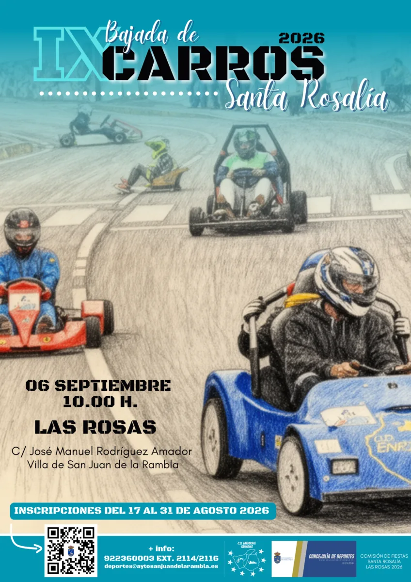 IX Bajada de Carros de Madera de Las Rosas. Santa Rosalía 2026 — Fiestas tradicionales / Romerías en San Juan de la Rambla, Tenerife