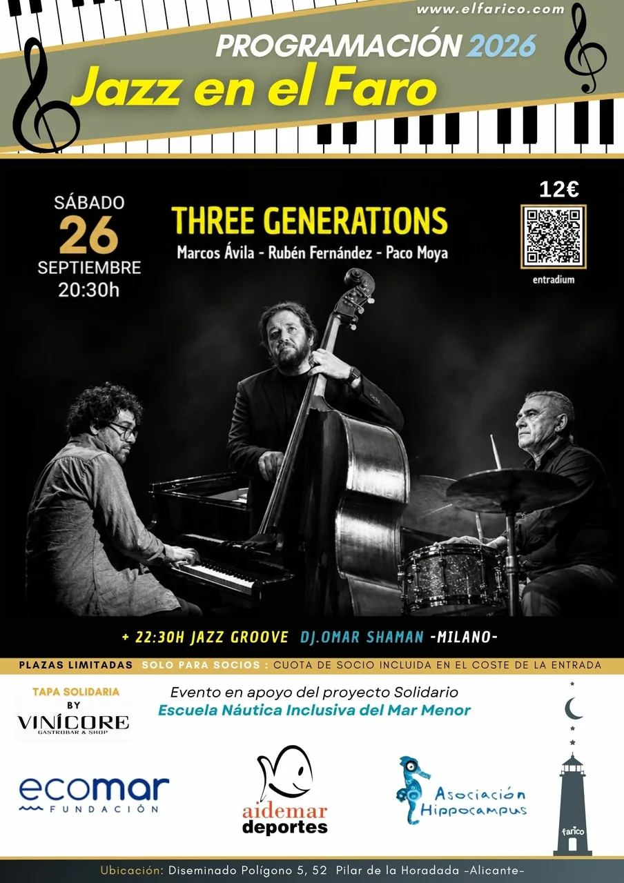 Jazz at El Faro: Three Generations Concert — Music in Arona, Tenerife