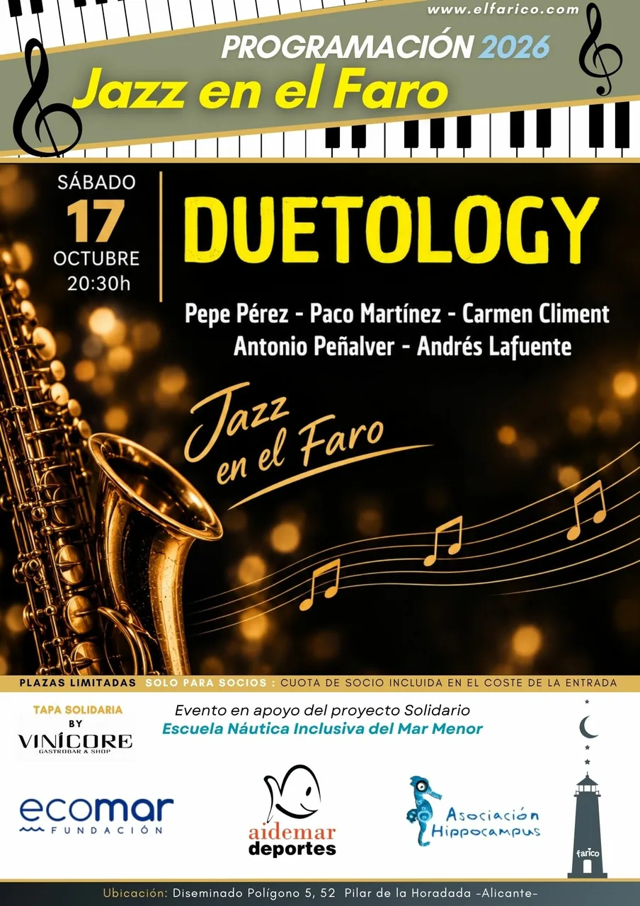 Jazz at the Lighthouse: Duetology — Music in Arona, Tenerife