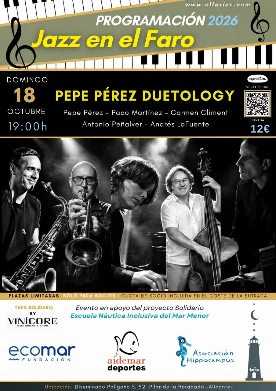 JAZZ EN EL FARO: DUETOLOGY — Música en Arona, Tenerife