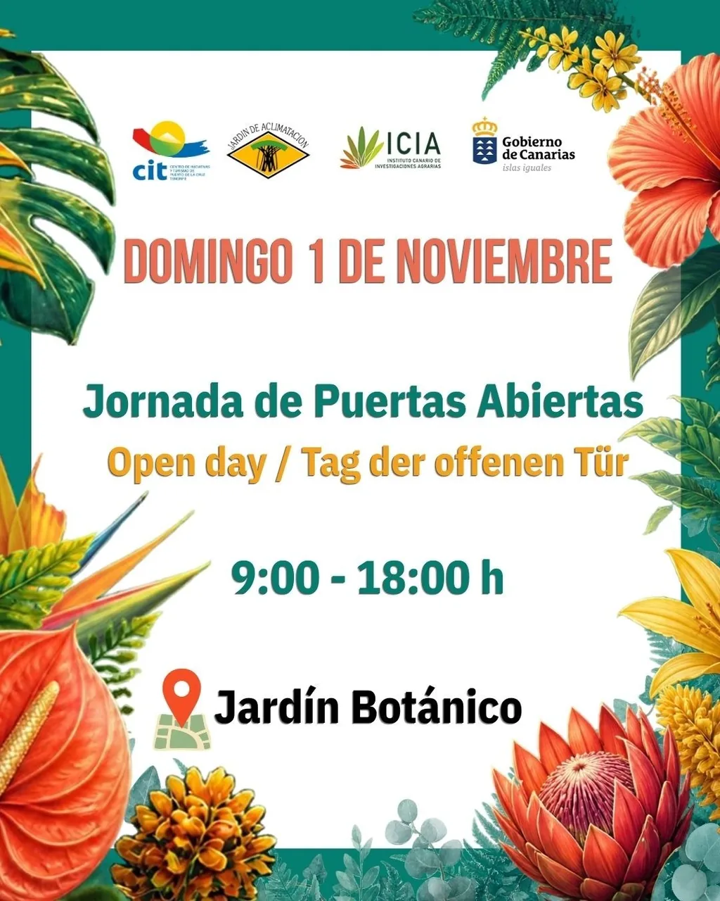 Jornada de Puertas Abiertas del Jardín Botánico — Exposiciones y Museos en Puerto de la Cruz, Tenerife