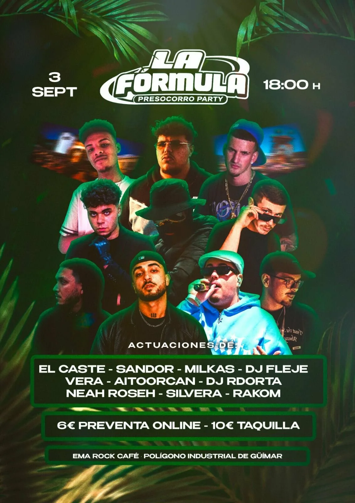 LA FÓRMULA - PRESOCORRO PARTY — Fiestas y Festivales en Güímar, Tenerife