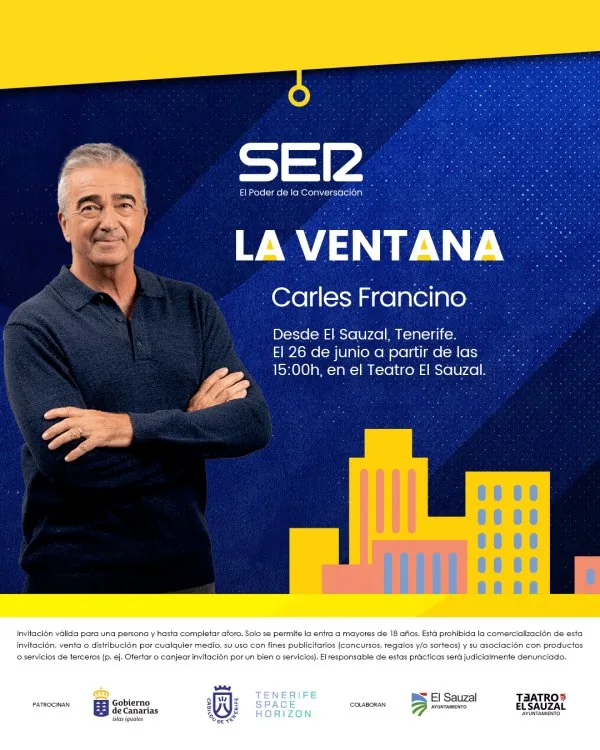 La Ventana de la Cadena SER con Carles Francino — Talleres y Formación en El Sauzal, Tenerife