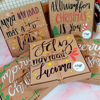 Lettering. Decoración Navideña de cajas y bolsas — Talleres y Formación en Santa Cruz de Tenerife, Tenerife