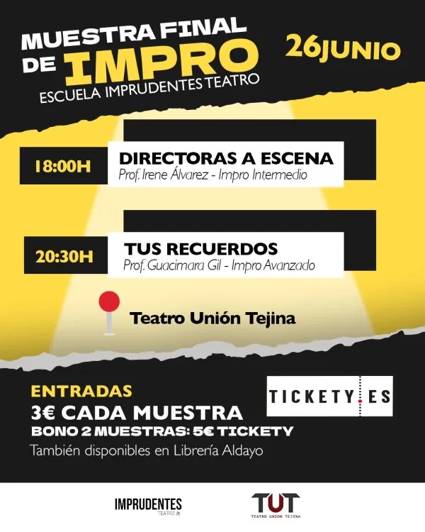 Muestras Final de Curso - Escuela Imprudentes Teatro — Teatro y Danza en San Cristóbal de La Laguna, Tenerife