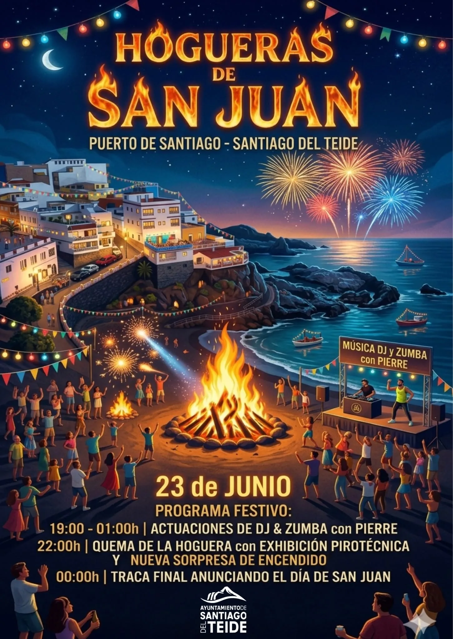 Noche de San Juan 2026 - Playa de Puerto de Santiago — Fiestas tradicionales / Romerías en Santiago del Teide, Tenerife