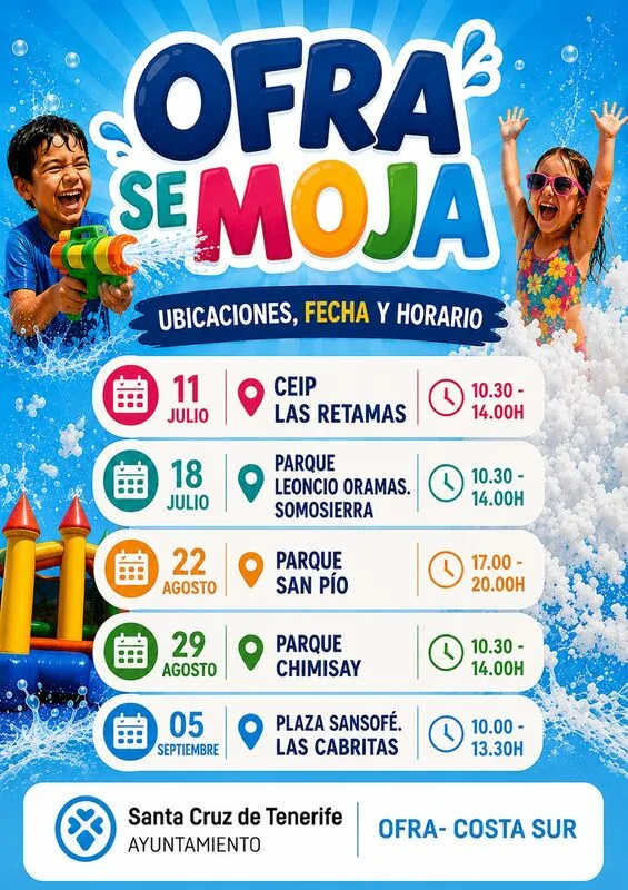 ¡Ofra se moja! Chimisay — Infantil y Familiar en Santa Cruz de Tenerife, Tenerife