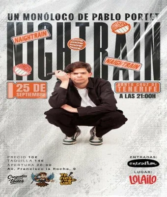 Pablo Portet Presents Nightrain in Santa Cruz de Tenerife — Music in Santa Cruz de Tenerife, Tenerife