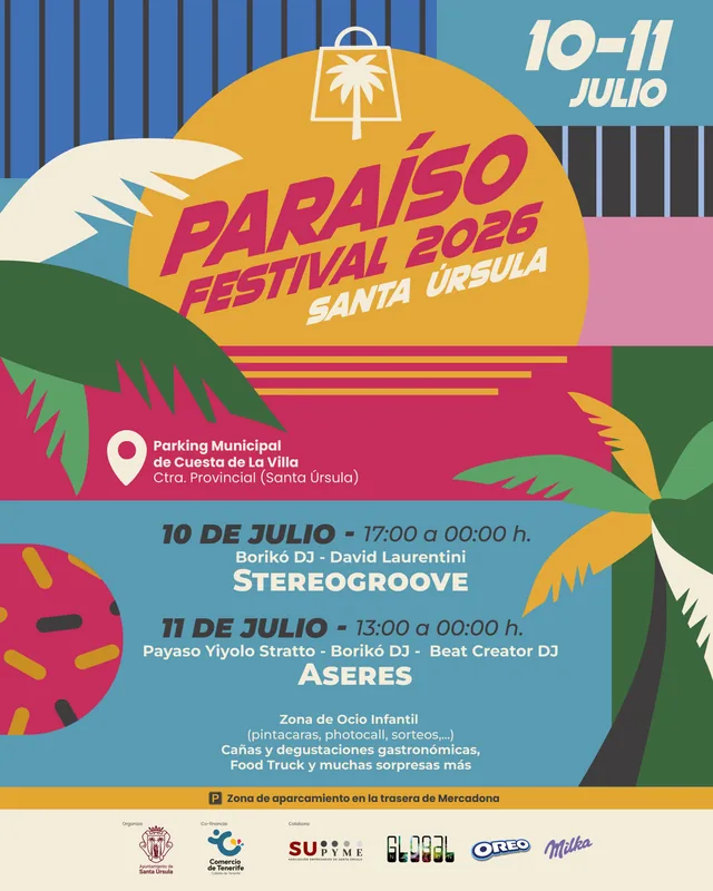 Paraíso Festival 2026 — Fiestas y Festivales en Santa Úrsula, Tenerife